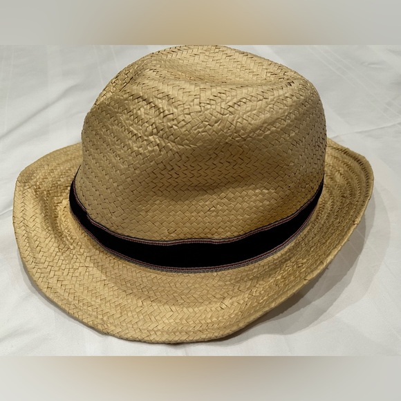 Old Navy Straw Ribbon-Trim Fedora for Men - Picture 7 of 9